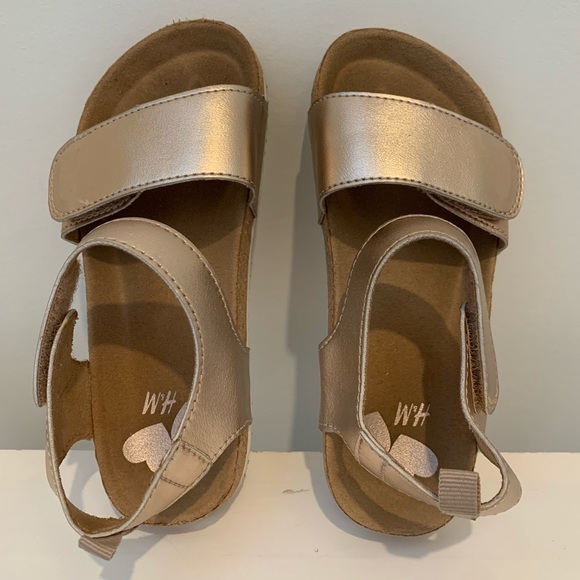 H&M toddler/girls blush gold sandals. Size 9.5 - Picture 5 of 9
